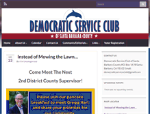 Tablet Screenshot of democraticserviceclub.org